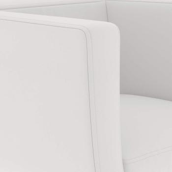 Barsessel 2 Stk. Weiß Kunstleder