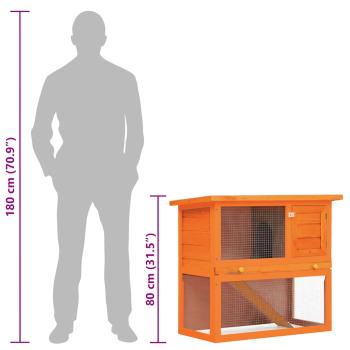 Kaninchenstall Kleintierhaus Hasenstall 1 Tür Holz   