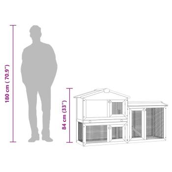 Kaninchenstall Groß Holz  
