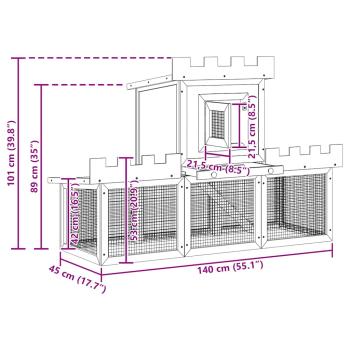 Großer Kaninchenstall Kleintierkäfig Einzelhaus