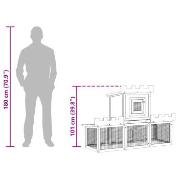 Großer Kaninchenstall Kleintierkäfig Einzelhaus