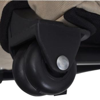 Trolley für Haustiere 3-in-1 Faltbar Sandfarben