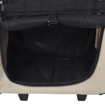Trolley für Haustiere 3-in-1 Faltbar Sandfarben
