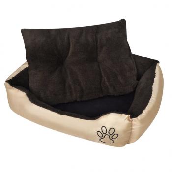 ARDEBO.de - Warmes Hundebett mit Polsterkissen M