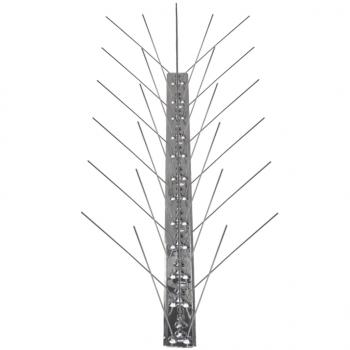 6-tlg. Vogelabwehr-Spikes-Set 3 m Edelstahl 5-reihig