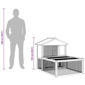 Kleintier-/Kaninchenstall Holz  
