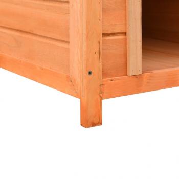 Hundehütte Kiefernholz & Tannenholz Massiv 72x85x82 cm