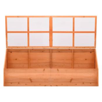 Frühbeet Holz 180x57x62 cm