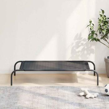 Erhöhtes Hundebett Schwarz L Textilene