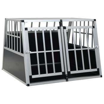 ARDEBO.de - Hundetransportbox mit Doppeltür 94 x 88 x 69 cm