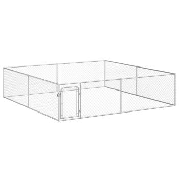 Outdoor-Hundezwinger Verzinkter Stahl 4 x 4 x 1 m