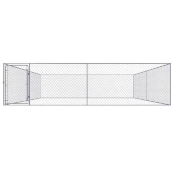 Outdoor-Hundezwinger Verzinkter Stahl 4 x 4 x 1 m
