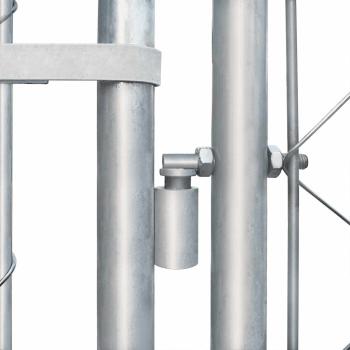 Outdoor-Hundezwinger Verzinkter Stahl 4 x 4 x 1 m