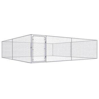 Outdoor-Hundezwinger Verzinkter Stahl 4 x 4 x 1 m