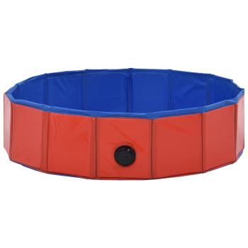 Hundepool Faltbar Rot 80×20 cm PVC