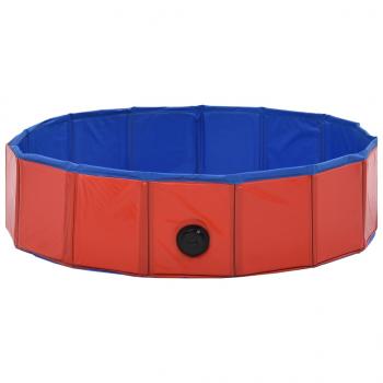 Hundepool Faltbar Rot 80×20 cm PVC