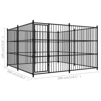 Outdoor-Hundezwinger 300×300×185 cm