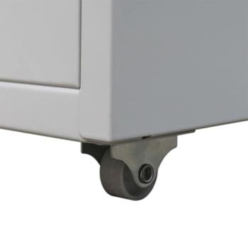 Registerschrank mit 5 Schubladen Grau 68,5 cm Stahl