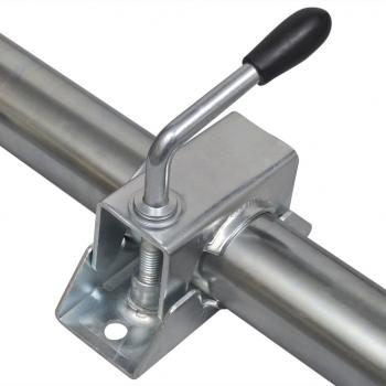 2 Abstellstützen mit 2 Klemmhaltern für 48 mm Stützrad