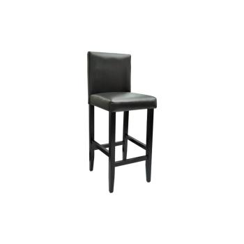 Barhocker 2 Stk. Schwarz Kunstleder 