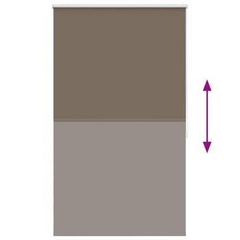 Verdunkelungsrollo 84,4 x 175 cm, Stoffbreite 80 cm, Kaffeebraun