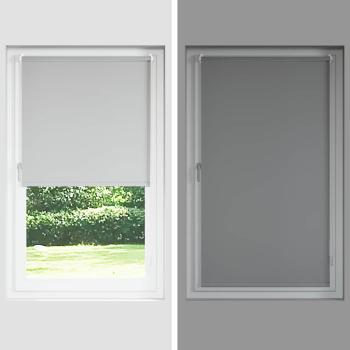 Verdunkelungsrollo 120 x 175 cm weiß