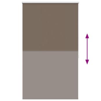 Verdunkelungsrollo 124,4 x 175 cm, Stoffbreite 120 cm, Kaffeebraun