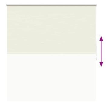 Verdunkelungsrollo 164,4 x 175 cm, Stoffbreite 160 cm, Gebrochen Weiß