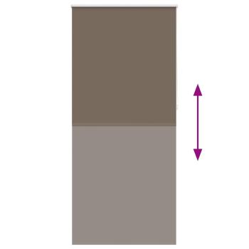 Verdunkelungsrollo 84,4 x 230 cm, Stoffbreite 80 cm, Kaffeebraun