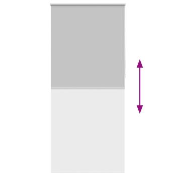 Verdunkelungsrollo 84,4 x 230 cm, Stoffbreite 80 cm, grau