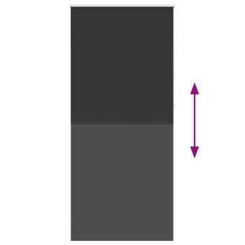 Verdunkelungsrollo 84,4 x 230 cm, Stoffbreite 80 cm, schwarz