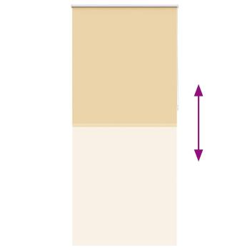 Verdunkelungsrollo Verdunklungsrollo 100 x 230 cm beige