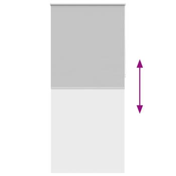 Verdunkelungsrollo 100 x 230 cm grau