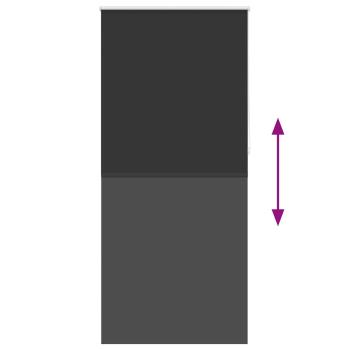 Verdunkelungsrollo 104,4 x 230 cm, Stoffbreite 100 cm, schwarz