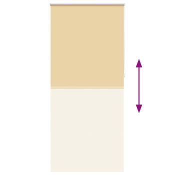 Verdunkelungsrollo 120 x 230 cm beige