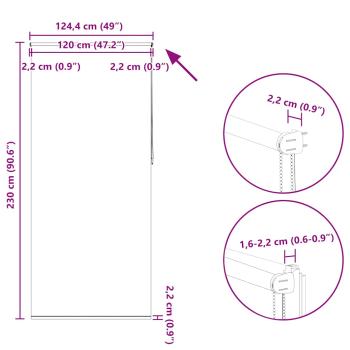 Verdunkelungsrollo Verdunklungsrollo  120 x 230 cm coffee