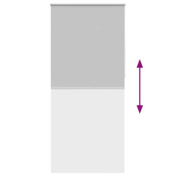 Verdunkelungsrollo 124,4 x 230 cm, Stoffbreite 120 cm, grau