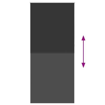 Verdunkelungsrollo 124,4 x 230 cm, Stoffbreite 120 cm, schwarz