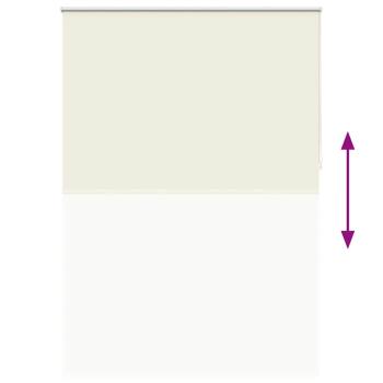 Verdunkelungsrollo 144,4 x 230 cm, Stoffbreite 140 cm, Gebrochen Weiß