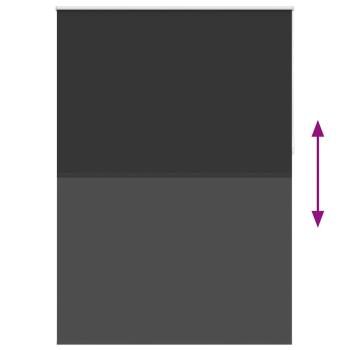 Verdunkelungsrollo 140 x 230 cm schwarz