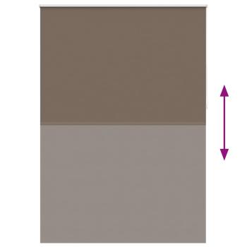 Verdunkelungsrollo 160 x 230 cm braun
