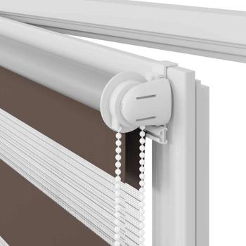 Doppelrollo 60 x 120 cm braun