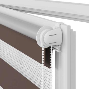 Doppelrollo 80 x 175 cm coffee