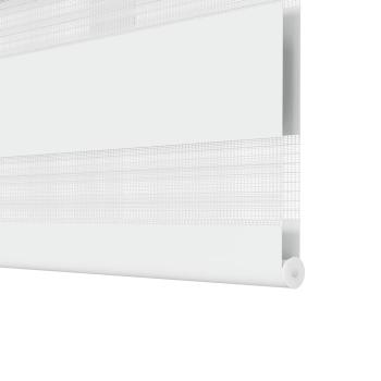 Doppelrollo Seitenzug 100 x 175 cm weiß