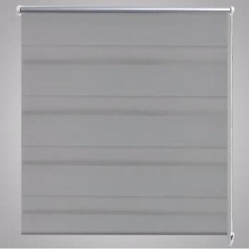 Doppelrollo Seitenzug 100 x 175 cm grau
