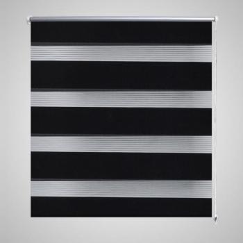 ARDEBO.de - Doppelrollo Seitenzug Duo Rollo 100 x 175 cm schwarz