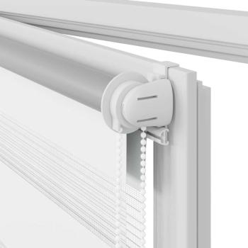 Doppelrollo 120 x 175 cm weiß