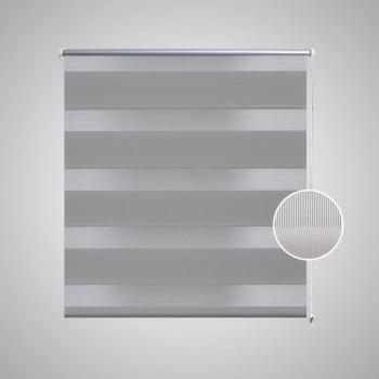 Zebra-Rollo 120,9 x 175 cm, Stoffbreite 116,7 cm, grau