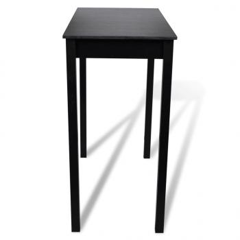 Bartisch MDF Schwarz 115×55×107 cm 