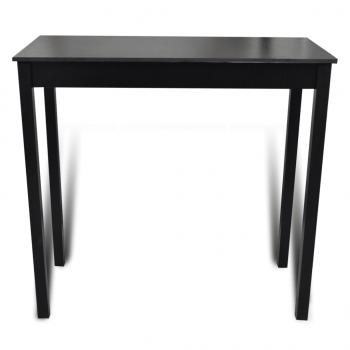Bartisch MDF Schwarz 115×55×107 cm 